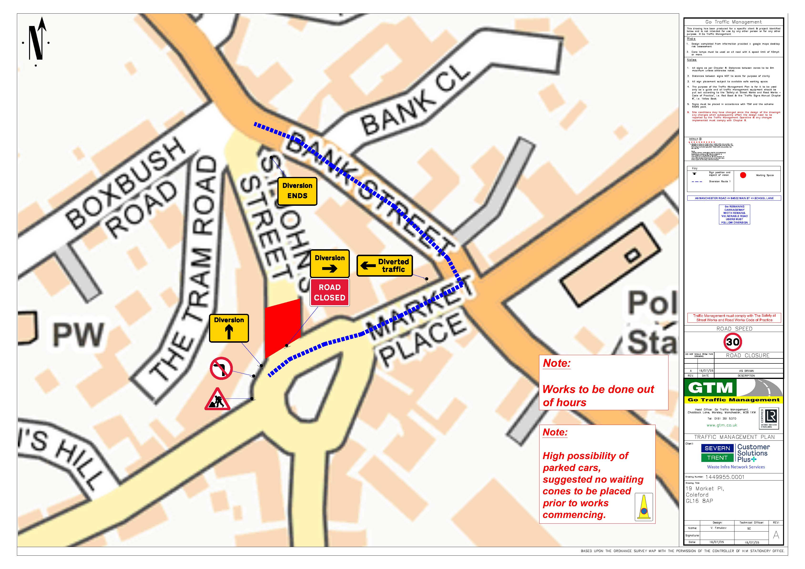 Highways: St Johns Road Closure 23rd October 2025 09:00 – 17:00